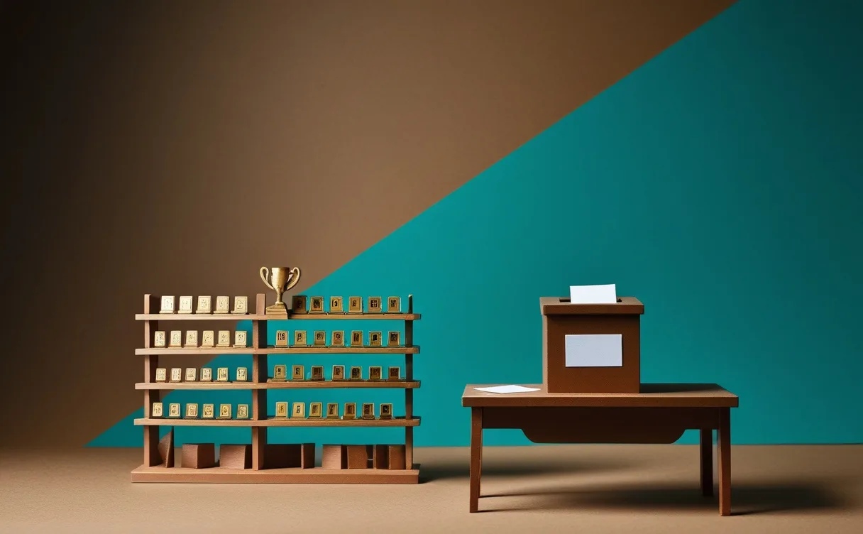 Miniatuur diorama-illustratie bij artikel 'KVK Innovatie Top 100 leunt zwaar op AI: dit moet je als ondernemer weten'