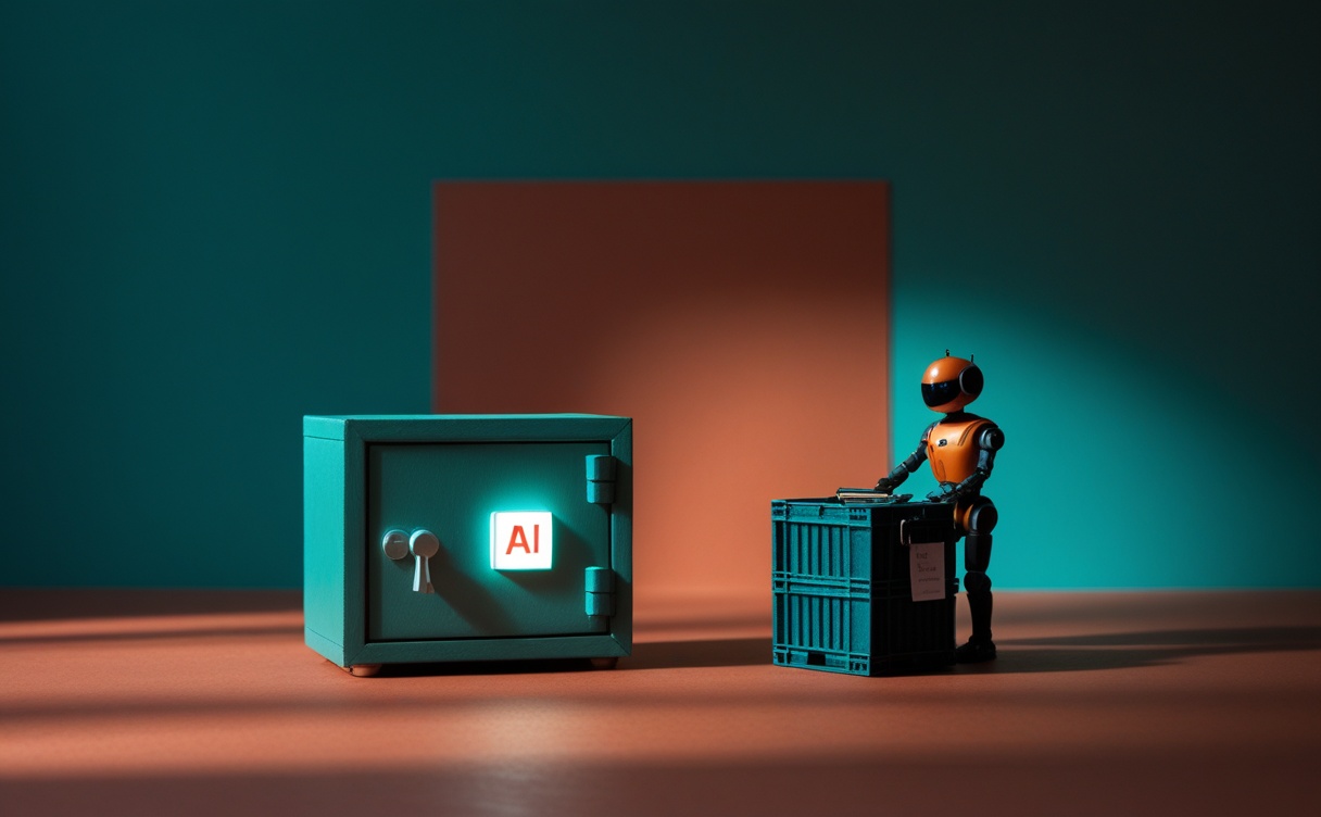 Miniatuur diorama-illustratie bij artikel 'Open AI-modellen veilig in je bedrijf draaien: houd je data in huis (5 checks)'