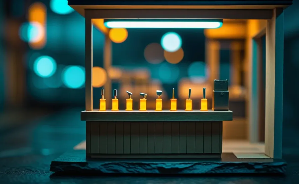 Miniatuur diorama-illustratie bij artikel 'AI voor het MKB: vijf kansen die je deze week oppakt'
