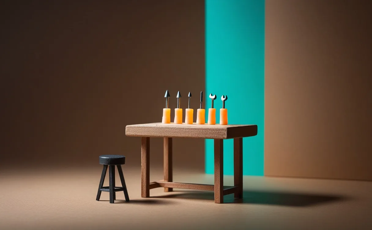 Miniatuur diorama-illustratie bij artikel 'AI voor ZZP: de drie tools die je deze week installeert'