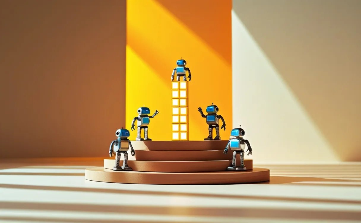 Miniatuur diorama-illustratie bij artikel 'De 5 belangrijkste AI coding assistants van 2026'