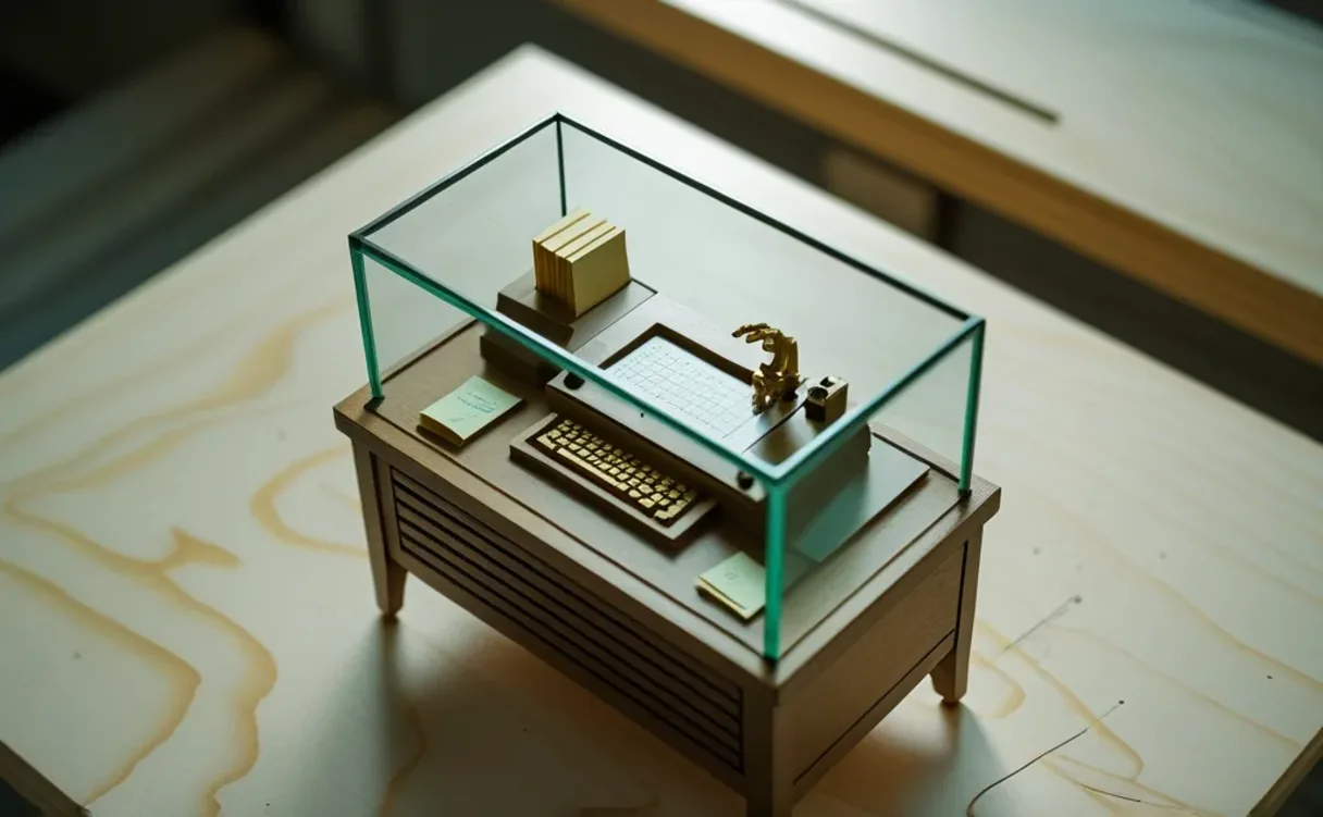 Miniatuur diorama-illustratie bij artikel 'Manus AI: wat is het en hoe gebruik je deze autonome AI-agent?'