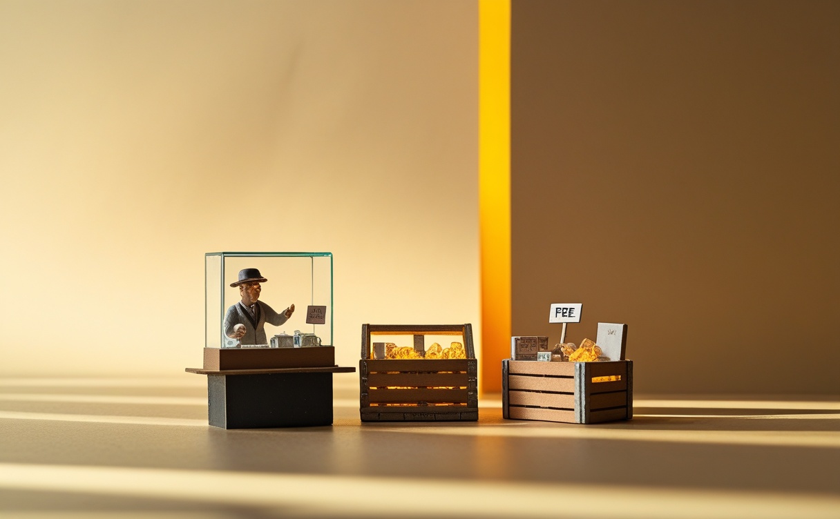 Miniatuur diorama-illustratie bij artikel 'Open AI-modellen evenaren de top: wat goedkope Chinese AI voor jouw bedrijf betekent'