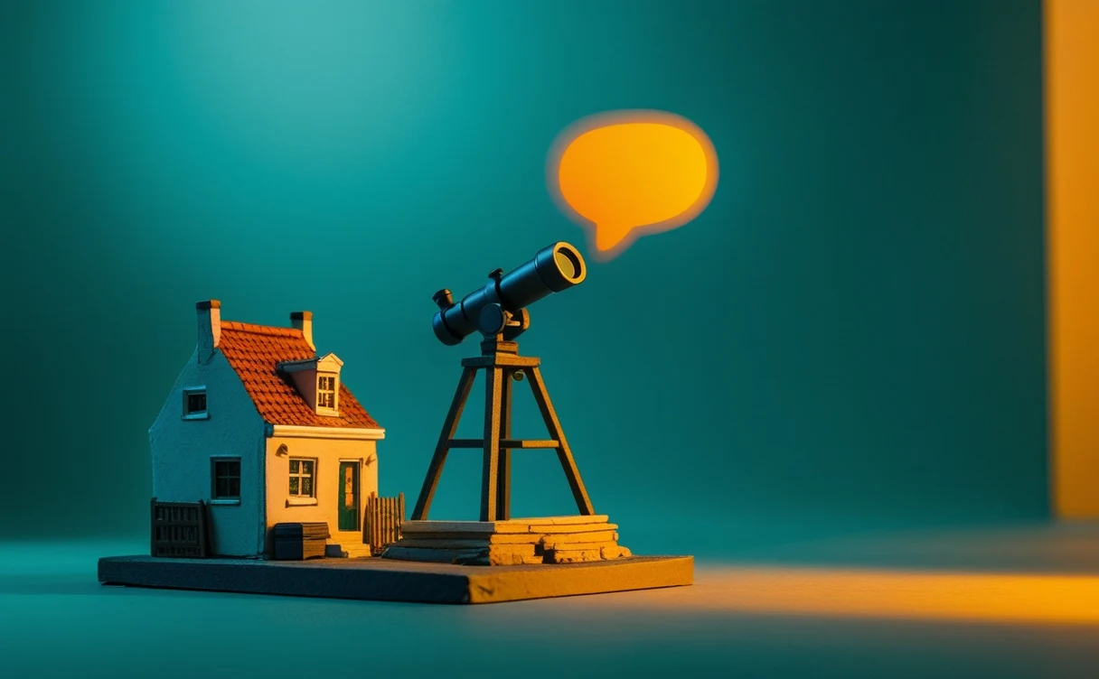 Miniatuur diorama-illustratie bij artikel 'Promptwatch haalt €6 miljoen op: AI-zoekoptimalisatie wordt serieus — ook voor jouw bedrijf'